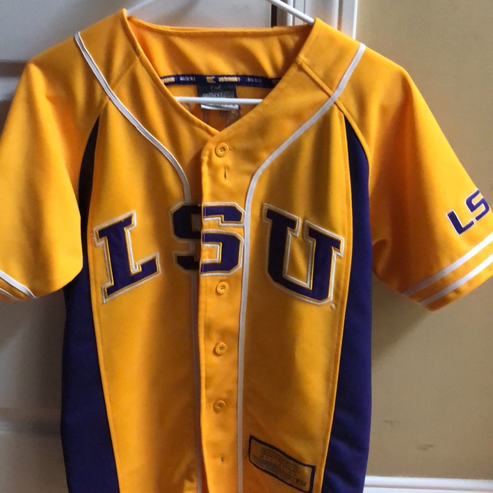 Youth LSU button up jersey